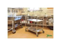Modular Stainless Steel Trolley 2 tray, 100kg