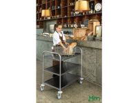 Modular Stainless Steel Trolley 3 tray, 100kg