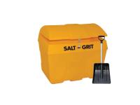 200L Heavy Duty Salt Grit Bin, Lockable, With Shovel
