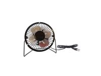  4" black USB mini office desk fan 