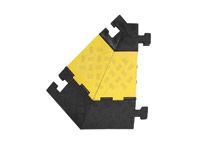 Corner for external cable protection cover ramp