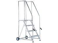 BS Approved Mobile Steps, 4 tread, galvanised