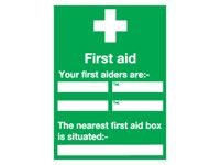 Extra Large First Aid Signs