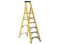 Fibreglass Platform Stepladder - 6 tread