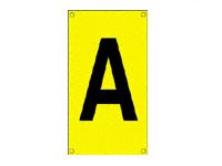 Flat aisle marker sign 660x343 inc 1 large digit
