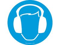 Floor marker sign: Ear Protection