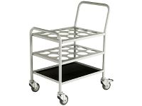 Gas cylinder trolley 150kg cap, rubber tyres (1)