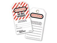 Heavy duty lockout tags