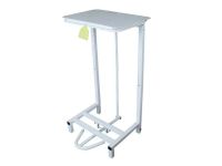 Pedal operated open framed sack holder