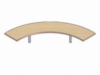 Radius Shelves for Reception Units
