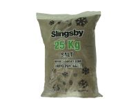 Brown de-icing rock salt