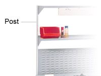 Workbench accessory - 1000mm high accessoy post