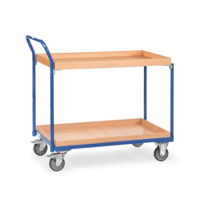 Buy Fetra Table Top Cart 1000x600mm LxW, 2 shelves rimmed now