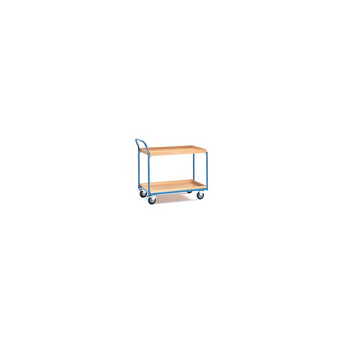 Buy Fetra Table Top Cart 850x500mm, angled handle, 2 shelves now