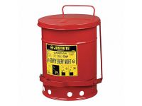 Justrite Foot Operated Oily Waste Cans - 23 to 80 Litre Capacity