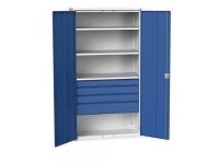 Bott Verso Kitted Cupboard with 3 Shelves and 4 Drawers