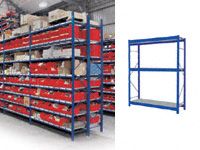 4 Shelf Longspan Starter Bays - 1200mm Wide, Steel Decks
