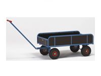 Fetra 4-wheel Hand Cart, platform 1145 x 645mm, 4 sides
