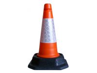 460mm Lightweight Road cone, red and white