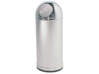 52L Steel Waste Bin In Stainless Steel