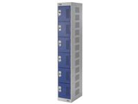 6 Door, Double Socket Tool Charging Lockers - 450mm D