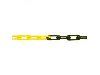 Barrier Chain Yellow/Black 52 x 11mm Links in 50m pack
