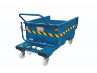 Forklift tipping skip with wheels-285ltr-capacity