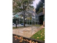 Clear Dome Smoking Shelters ranging from 2 to 10 people