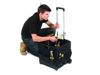 Black Folding Box Trolley With Compartment Bag