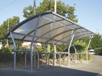 Cambridge Cycle Shelters - Polycarbonate Roof