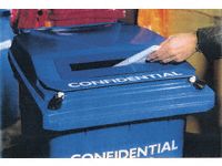 Confidential Paper Bank Lid - Optional