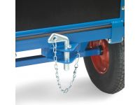 Coupling towing fitting for hand trucks