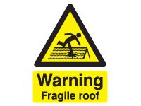 Danger Fragile Roof Safety Signs