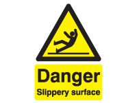 Danger Slippery Surface Safety Signs