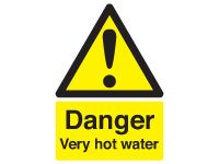 Danger Very Hot Water Safety Signs