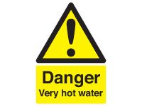 Danger Very Hot Water Safety Signs