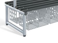 Double Sided Bench Under Seat Shoe Baskets