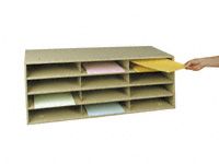 Durham mfg 12 - compartment horizontal literature rack