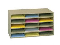 Durham mfg 15 - compartment horizontal literature rack