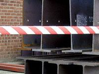 Eurotape hazard barrier roll 75mm x 500m