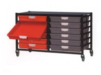 Extra Wide Tray Double Shelving System 740mm H