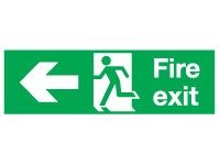 Fire Exit Arrow Left Signs