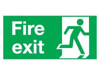 Fire Exit Right Signs