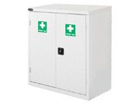 First Aid lockable double door low cabinet