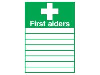 First Aiders Safety Signs