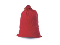 Flat Nylon low cost mail sack with rope neck