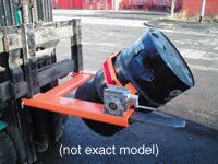 Forklift Drum Tilter, looped chain, 360kg capacity