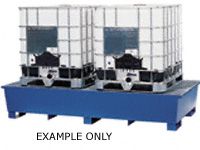 Forkliftable Painted Steel IBC Sump Pallets