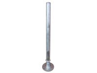 Galvanised Sprung Parking Posts - Flanged and Grout In