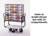 GT3 mobile sort unit with 24 compartments